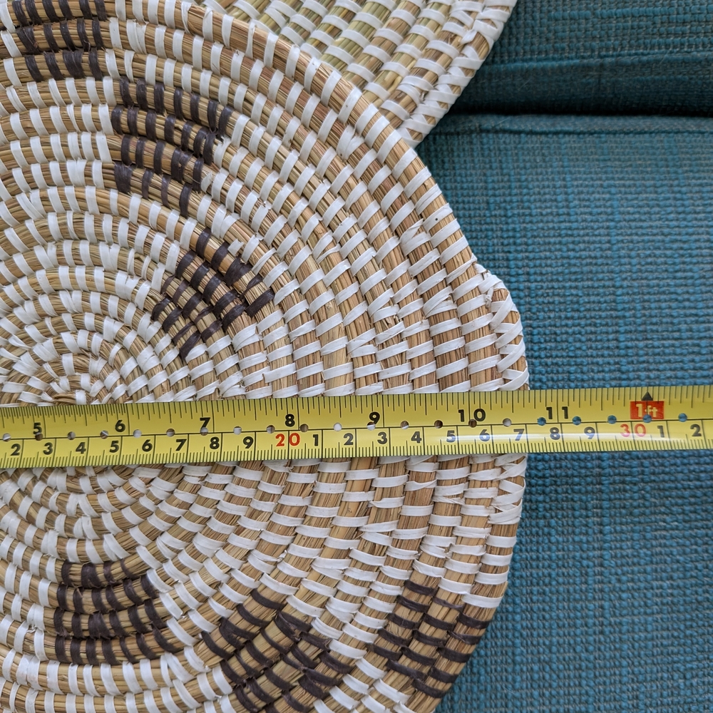 Set Of Senegalese Handwoven Spiral Placemats Set - Picture 2 of 3